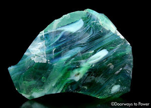 Luminescent Pleiadian Green Monatomic Andara Crystal