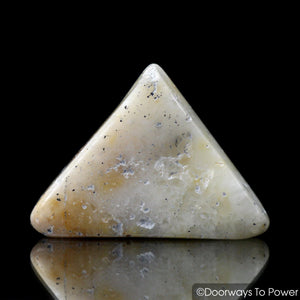 Honey and Cream Azeztulite Tumbled & Polished Stone