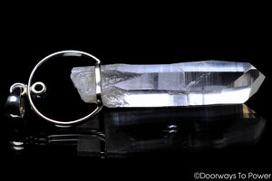 Colombian Lemurian Seed Watermelon Tourmaline Crystal Pendant