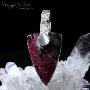 Eudialyte & Moonstone Light Language Pendant