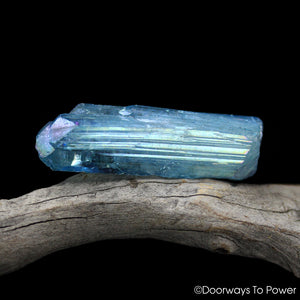 Aqua Aura Danburite Tantric Twin Crystal & Synergy 12 Stone