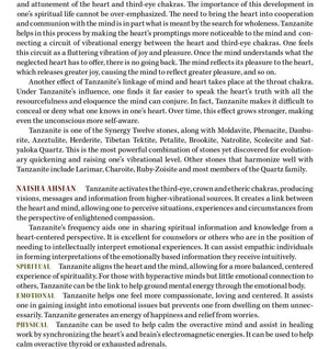 Tanzanite Synergy 12 Stone Crystal Gemstone Bracelet