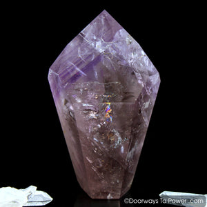 John of God Amethyst Dow Crystal Point w/ Future Time Link 'Beyond Time'