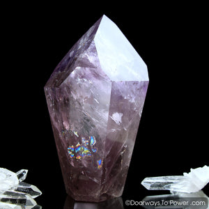 John of God Amethyst Dow Crystal Point w/ Future Time Link 'Beyond Time'