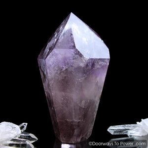 John of God Amethyst Dow Crystal Point w/ Future Time Link 'Beyond Time'
