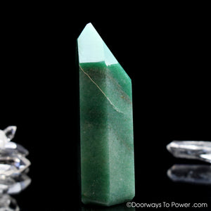 John of God Crystal Green Aventurine & Pyrite w/ Future Time Link