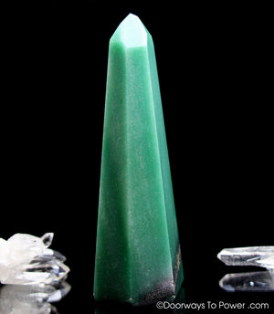 John of God Green Aventurine Pyrite Crystal Altar Stone 'Manifest Spirit'