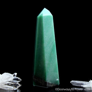 John of God Green Aventurine Pyrite Crystal Altar Stone 'Manifest Spirit'