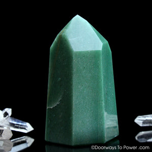 John of God Crystal Green Aventurine Temple Heart Dow