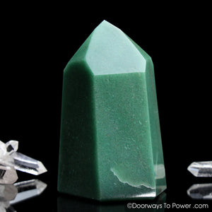 John of God Crystal Green Aventurine Temple Heart Dow