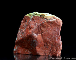 Red Fire Azeztulite Crystal Altar Stone 'Power & Passion'