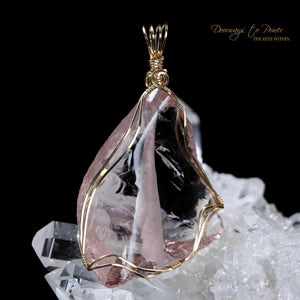 HGW Pink Andara Pendant 14k 'Cosmic Shaman'