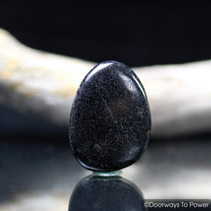 Midnight Lemurian Jade Crystal Tumbled & Polished