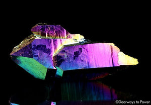 Titanium Aura Quartz DT Master Record Keeper Crystal 'Frequency Shifter'