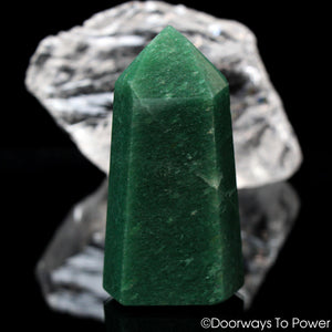 John of God Green Aventurine Pyrite Channeling Crystal
