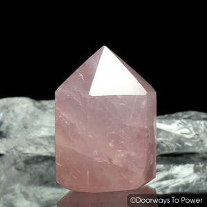 John of God Rose Quartz Casa Generator Crystal Point