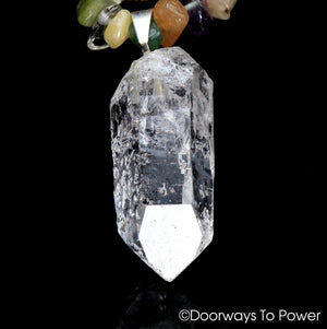 John of God Blessed Chakra Lemurian Crystal Necklace w/ Record Keepers & Starbrary's