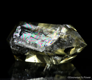 Citrine Rainbow Quartz Wand