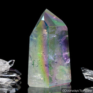 Angel Aura Lemurian Phantom Quartz Crystal Point (Polished)