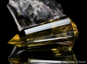 John of God Citrine 24 Sided Vogel Crystal 'Abundance' Healing Wand | Rare