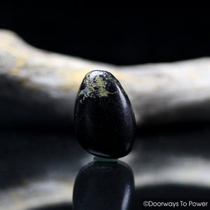 Midnight Lemurian Jade Crystal Tumbled & Polished