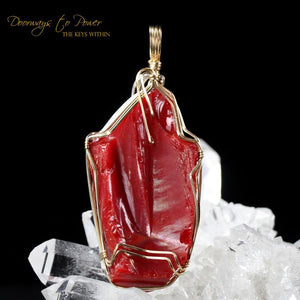 King Solomon Andara Crystal Pendant 14k 'Magic is Sacred'