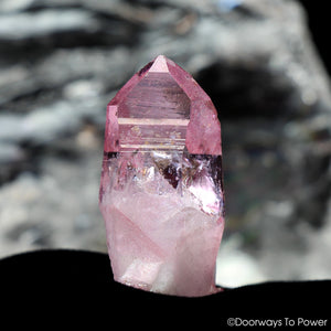 Rose Aura Lemurian Seed Quartz Pleiadian Starbrary Initiation Channeling Crystal Rare