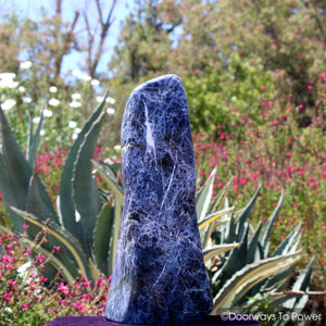 John of God Sodalite Crystal Sculpture & Altar Stone 'Deep Journey' (Rare) 20 lbs
