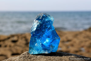 Electric Blue Atlantean Andara Crystal Lady Nellie Monatomic Glass