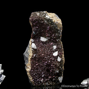 Dog Tooth Calcite on Iridescent Calcite Altar Stone 'Energy Amplifier' Rare