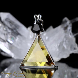 Siberian Gold Star of David Vogel Crystal Pendant