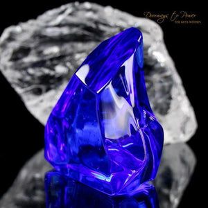 Siberian Blue Quartz Crystal Altar Stone