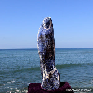 John of God Casa Crystal Sodalite Free Form Sculpture & Altar Stone