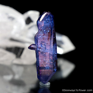 Tanzine Aura Himalayan Quartz Record Keeper Twin Crystal
