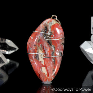 Cinnazez Azeztulite Crystal Pendant Azozeo Activated Heaven & Earth