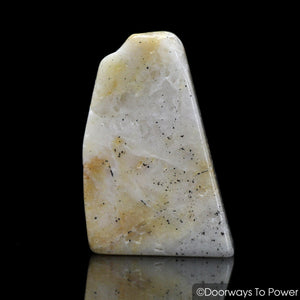 Honey & Cream Azeztulite Crystal Tumbled & Polished
