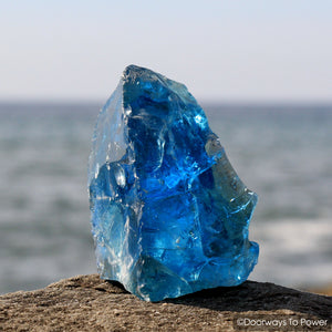 Electric Blue Atlantean Andara Crystal Lady Nellie Monatomic Glass