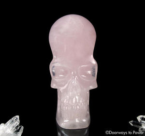 Rose Quartz Shaman Crystal Skull 'Luminosity ' Pure vibrational energy