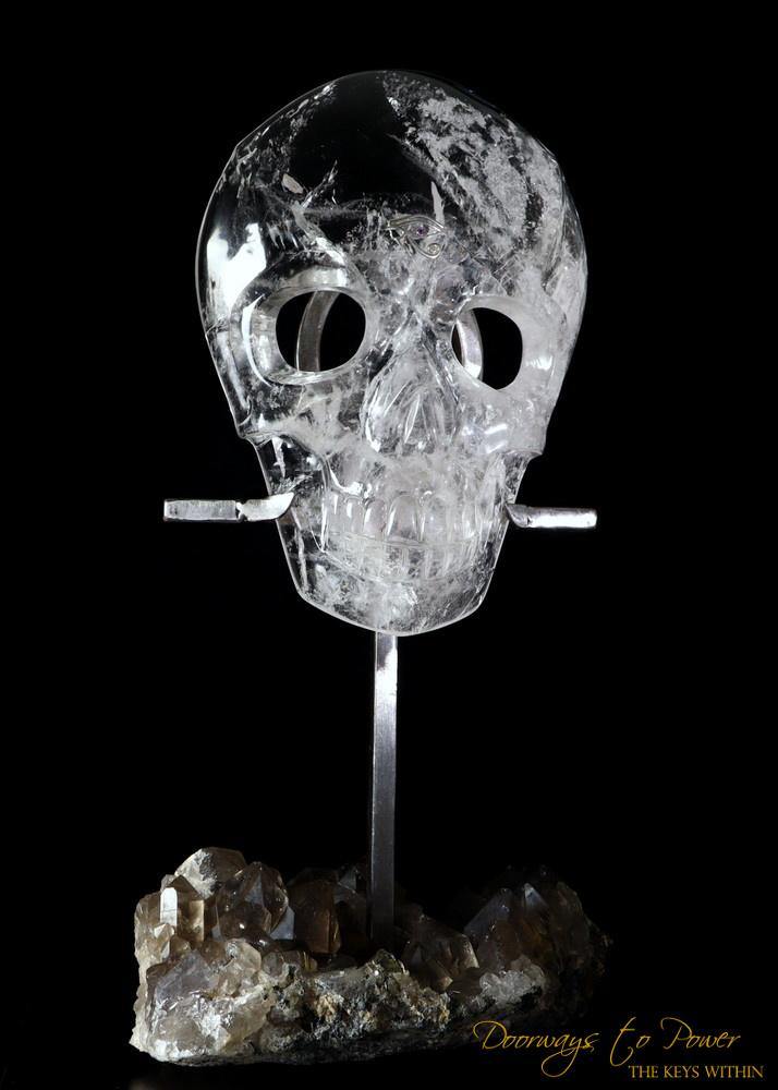 Lemurian Quartz Crystal Skull Mask Leandro De Souza
