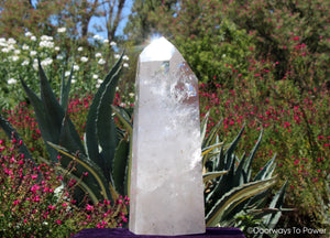 John of God Crystal Point Dow & Devic Temple Master Crystal 'PURE LIGHT' 27 + lbs