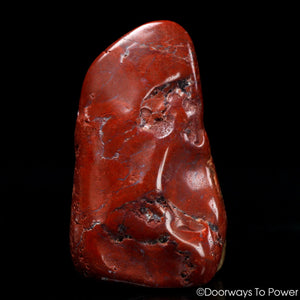 Red Fire Azeztulite Crystal Altar Stone (Polished)