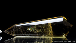 John of God Citrine 24 Sided Vogel Crystal 'Abundance' Healing Wand | Rare