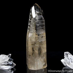 Golden Lemurian Quartz Record Keeper Crystal