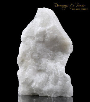 White Azeztulite Crystal Altar Stone