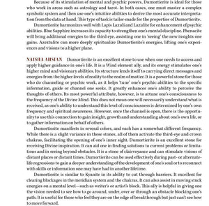 Dumortierite Metaphysical Properties