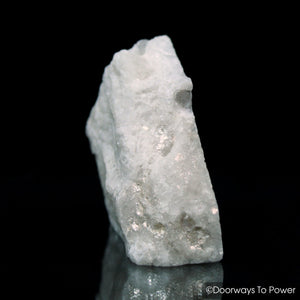 White Azeztulite Synergy 12 Triangle Crystal Altar Stone (Polished)