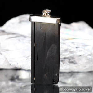 Black Tourmaline Energy Protection Crystal Pendant