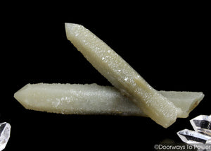 Hedenbergite Quartz Twin Crystal with Amethyst Green Angel Dreamstone