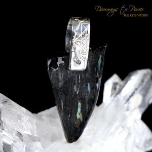 Nuummite Pendant 999 Fine Silver