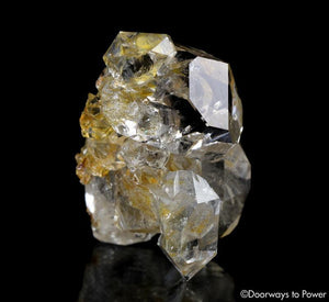 Herkimer Diamond DT Record Keeper Twin Crystal Cluster